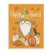 Stupell Industries Happy Harvest Scarecrow Gnome Seasonal Pumpkins Crow Black Framed Giclee Texturized Art By Figgy Pudding Designs Canvas | Wayfair