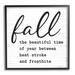 Stupell Industries Funny Fall Autumn Phrase Rustic Grain Pattern Black Framed Giclee Texturized Art By Lettered & Lined in Brown | Wayfair