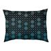Tucker Murphy Pet™ Byrge Lattice Outdoor Dog Pillow Polyester/Fleece in Blue/Black | Extra Large (52" W x 42" D x 17" H) | Wayfair