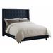 AllModern Aber Tufted Upholstered Standard Bed Metal in Black | 56 H x 85 D in | Wayfair 69CD9F00A39347B1BA9622DD03396671