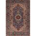 Blue/Brown 60 W in Indoor Area Rug - Canora Grey Everly Oriental Area Rug Polyester/Wool | Wayfair 1E7EE166512548069371E010CD581508