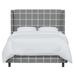 Joss & Main Tilly Upholstered Low Profile Platform Bed Upholstered, Wood in Gray/White | 47 H x 77 W x 89 D in | Wayfair