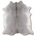 Gray 96 x 84 x 0.25 in Area Rug - Foundry Select Steasable NATURAL HAIR ON Cowhide Rug GREY Cowhide, Leather | 96 H x 84 W x 0.25 D in | Wayfair