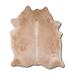 White 84 x 72 W in Area Rug - Foundry Select Prograker NATURAL HAIR ON Cowhide Rug BEIGE Cowhide, Leather | 84 H x 72 W in | Wayfair