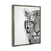 Latitude Run® White Tiger Close Up Black & White Photography Canvas Wall Art By Design Fabrikken Canvas in Black/Green/White | Wayfair