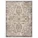 White 87 x 63 x 0.5 in Area Rug - Luxe Weavers Oriental Floral Non-Shedding Area Rug Polypropylene | 87 H x 63 W x 0.5 D in | Wayfair