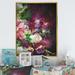 Winston Porter Abstract Pink Blooming Grunge Bouquet - Print on Canvas Metal in Green/Pink | 32 H x 16 W x 1 D in | Wayfair