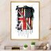 17 Stories Vintage British & American Flag - Floater Frame Print on Canvas Canvas, Cotton in Black/Blue/Red | 12 H x 8 W x 1 D in | Wayfair