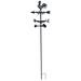 August Grove® Abeeha Chicken Black Garden Stake Outdoor Metal Weathervane Metal | 61.5 H x 13.5 W x 13.5 D in | Wayfair