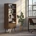 George Oliver 63.8" H x 24" W Steel Standard Bookcase in Brown | 63.8 H x 24 W x 14 D in | Wayfair 882B460AC70E4ADDA864F80C7E660314