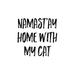 Trinx Stay Home Cat - Wrapped Canvas Textual Art Canvas in White | 36 H x 36 W x 1.25 D in | Wayfair 8BDF24B028E44266AA1783D3CA203FBF