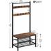 17 Stories Hall Tree w/ Bench & Shoe Storage Wood in Black/Brown | 70 H x 28.5 W x 13.6 D in | Wayfair 2D0A5AA53C104EF78C9132A66C76AD71