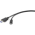 USB-Kabel usb 3.2 Gen1 (usb 3.0 / usb 3.1 Gen1) usb-a Stecker, usb-c® Stecker 1.00 m Schwa