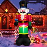 Costway 8FT Inflatable Nutcracker Soldier w/ 2 Built-in LED Lights, - See Details