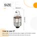 15Pcs E10 Screw Base Bulb Miniature Torch Headlight w Box Warm Yellow