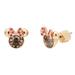 Kate Spade Jewelry | Kate Spade New York X Disney Minnie Mouse Stone Earrings | Color: Gold/Pink | Size: Os