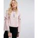 Free People Tops | " Free People So Obviously Yours Blush Pink Long Sleeve Top | Color: Pink | Size: Xs