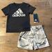 Adidas Matching Sets | Adidas Boys 2 Piece T-Shirt And Shorts Set | Color: Black/Gray | Size: 9mb