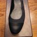 Gucci Shoes | Nwt Gucci Black Gg Canvas Genuine Leather Cap Toe Flat Shoes | Color: Black | Size: 39