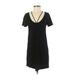 Express Casual Dress - Shift: Black Print Dresses - Women's Size Small