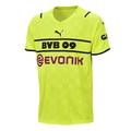 PUMA BVB Cup Shirt Replica w/Sponsor, L, Safety Yellow-puma Black