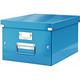 Boîte de rangement carton Leitz Click&Store Wow h 20 x l 28 x p 36,8 cm bleue - Bleu