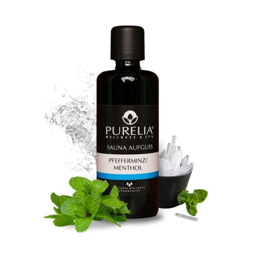 Saunaaufguss Konzentrat Pfefferminz-Menthol 100 ml natürlicher Sauna-aufguss - reine ätheris