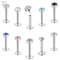 ZS-Piercing de Jules en Clip Anneau en Acier Inoxydable Labret Monore Medusa Boucle d'Oreille