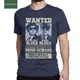 T-shirt vintage The Blues Brothers Wanted pour hommes col rond t-shirt en coton t-shirts à