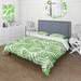 Designart 'Palm Leaves Pattern' Tropical Duvet Cover Set