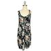 Urban Outfitters Dresses | Band Of Gypsies Floral Lace-Up Front Dress Size L | Color: Black/Pink | Size: L