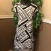 Zara Dresses | Abstract Print Dress | Color: Black/White | Size: Xs