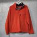 American Eagle Outfitters Jackets & Coats | Ae American Eagle Mens Orange Fleece 1/4 Snap Button Down Pullover Fleece Xs | Color: Orange | Size: Xs