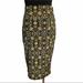Lularoe Skirts | Lularoe Women’s Green & Black Casual Midi Skirt | Color: Black/Green | Size: Xs