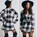 Free People Dresses | Free People Embroidered And Embellished Buffalo Plaid Tunic - Xs | Color: Black | Size: Xs