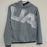 Under Armour Shirts & Tops | Boys Under Armour Heatgear Fleece Big Logo Hoodie (Size Xl) | Color: Gray/White | Size: Xlb