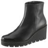 Ankleboots GABOR, Damen, Gr. 43, schwarz, Kalbsleder, unifarben, modisch, Schuhe, Keilabsatz, Boots, Stiefelette in Used Optik
