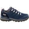 Hikingschuh JACK WOLFSKIN "REFUGIO TEXAPORE LOW W", Gr. UK 3,5 - EU 36, Normalschaft, bunt (dunkelblau, grau), Obermaterial: Leather; ;Second Material: Synthetic; Futter: Texapore Core ;Sole: Rubber / EVA; 100% Rubber/ EVA, Schuhe