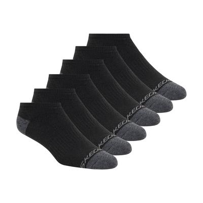 Skechers Women's 6 Pack Low Cut Walking Socks | Size Medium | Black | Poly Blend
