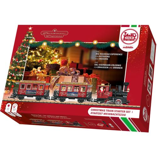 "Modelleisenbahn-Set LGB ""LGB - Startset Weihnachtszug L70308"" Modelleisenbahnen rot (rot, schwarz, goldfarben) Kinder Made in Europe"