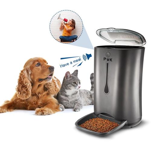 Puppy Kitty - Futterautomat für Hunde und Katze, 7L Automatischer Futterspender Fressnapf mit
