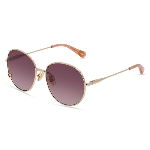 Chloé CC0006S Jugend-Sonnenbrille Vollrand Oval Metall-Gestell, gold