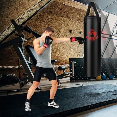 63 Pounds Filled Punching Hanging Bag Set Kick Boxing MMA training with Gloves - 12" x 12" x 39.5"(L x W x H)