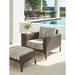 Tommy Bahama Outdoor Abaco Ottoman Metal/Wicker/Rattan in Brown/Gray | 16.5 H x 30.5 W x 23 D in | Wayfair 3420-44-40