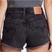 Levi's Shorts | Levi's Faded Black Denim Cut-Off Short Button Fly 501 Jean Shorts Women’s 25 | Color: Black/Gray | Size: 25