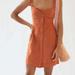 Anthropologie Dresses | Anthropologie Maeve Burnt Orange Tie Back Mini Dress Size M | Color: Brown/Orange | Size: Medium