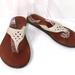 American Eagle Outfitters Shoes | American Eagle Outfitters Flip Flop Sandals Size 8 | Color: Brown/Cream | Size: 8