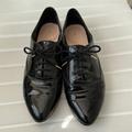 Kate Spade Shoes | Kate Spade Patent Leather Oxford Lace Up Shoes | Color: Black/Gold | Size: 7.5