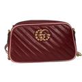 Gucci Bags | Gucci Women's Marmont Matelasse Leather Gg Small Cross Body Bag Red Color Dm | Color: Pink/Red | Size: Small