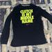 Nike Shirts & Tops | Black Nike Along Sleeve T Boys Size L | Color: Black/Yellow | Size: Lb